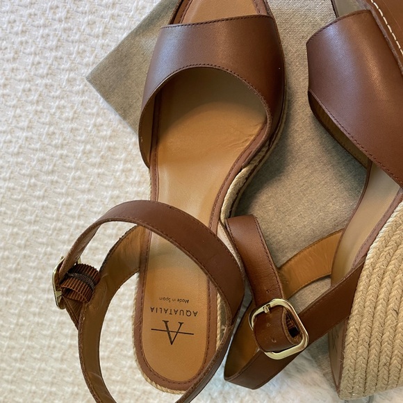 Aquatalia Leena Caramel espadrilles size 9/39 - Picture 6 of 12